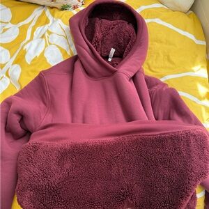 Plush Burgundy Hoodie